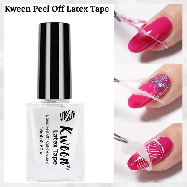 KWEEN 15ml Nail Latex Peel Off, Nail Peel Off Liquid Tape
