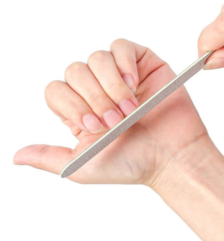 KWEEN Professional Thin Wooden Nail File Emery Board 100/180 Grit Tool