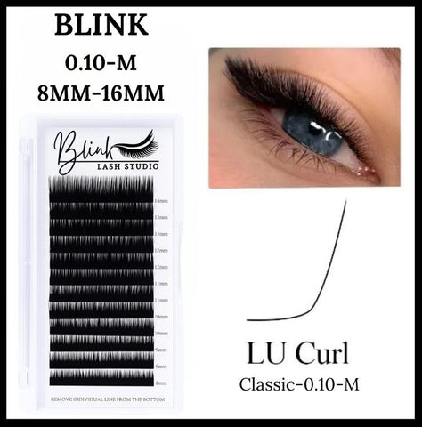 BLINK LU-M 0.07D/0.10D Lash Extensions Mixed Tray Eyelash Extension Professional
