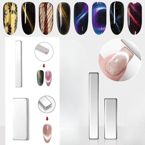Cat Eye Magnet for Nails Multi-Function Magnet Bar Square for Nail Art