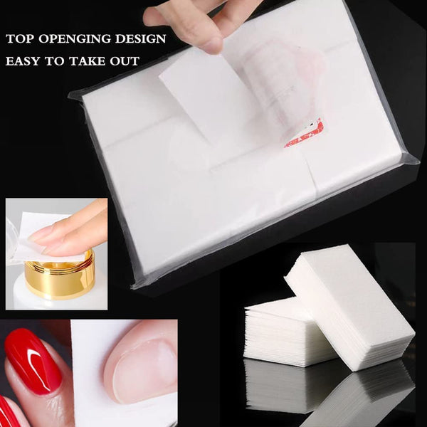 Cotton Wipes for Nails Gel Removal Wraps Soak Off Clean Varnish Pads