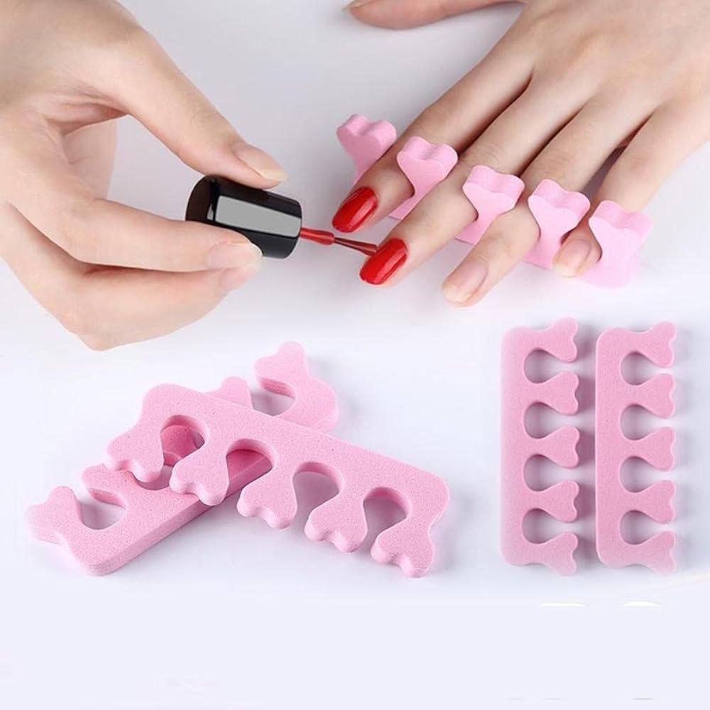 Finger Toe Separator Nail Art Soft and Comfortable Sponge Toe Separators for Perfect Pedicures