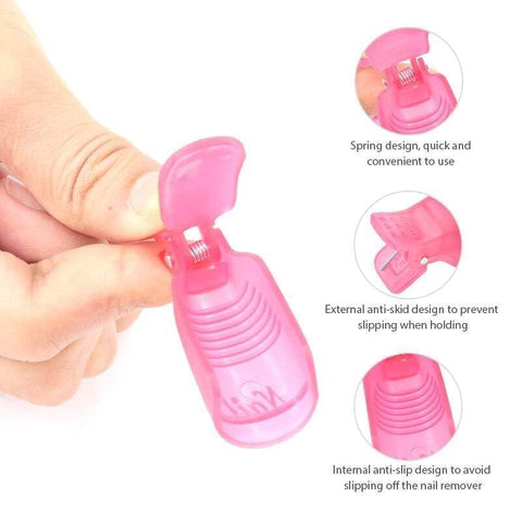 10pcs Gel Nail Polish Remover Clips Easy To Use Nail Polish Remover Clip For Salon's or Home Use.