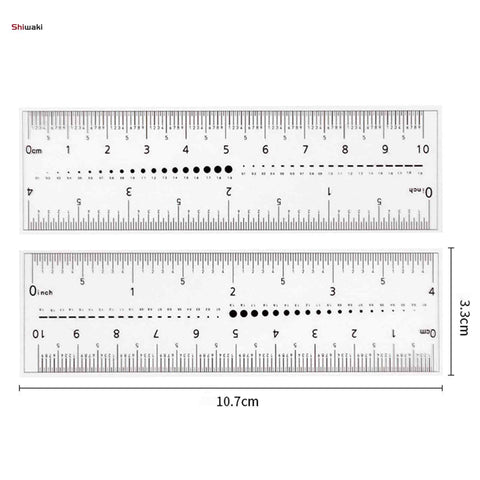 Nail Size Measuring Ruler Transparent Scale Measure Nail Size.