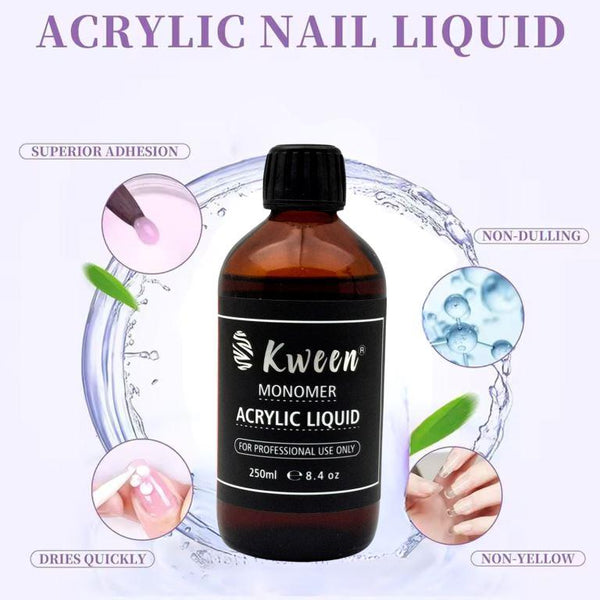 KWEEN 250 ML Acrylic Monomer Liquid for Acrylic Powder EMA