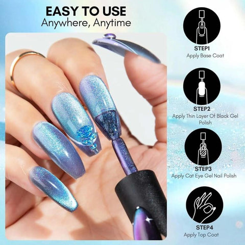 KWEEN 9D Cat Eye Gel Polish Soak Off UV/LED Nail Gel For Salon