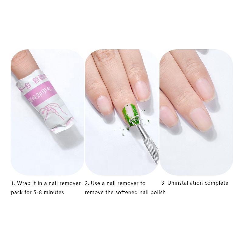 Stainless Steel Gel Nail Color Remover Tool Durable and Efficient Gel Polish Remover Tool for Professional and Home Use