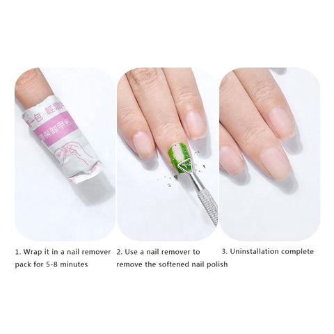 Stainless Steel Gel Nail Color Remover Tool Durable and Efficient Gel Polish Remover Tool for Professional and Home Use