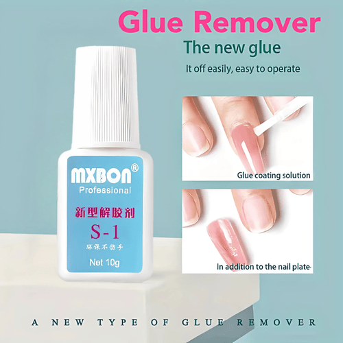 MXBON Professional New Nail Remover Glue Gentle & Effective Nail Polish and Extension Remover For Both Salon & Home Use.