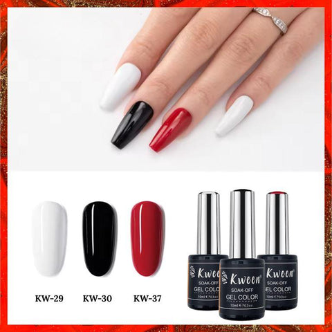 KWEEN Gel Color Set of 3 Basic Nail color set For Saloon