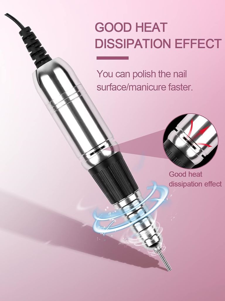 SML M12 Best Professional 35000RPM Acylic nail filer-Electric Nail File Tools Nail Drill with Nail Drill Bits