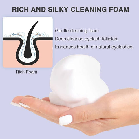 BLINK 60ML Foaming Cleansing Eyelash Shampoo with brush and spoolie Nourishing Formula