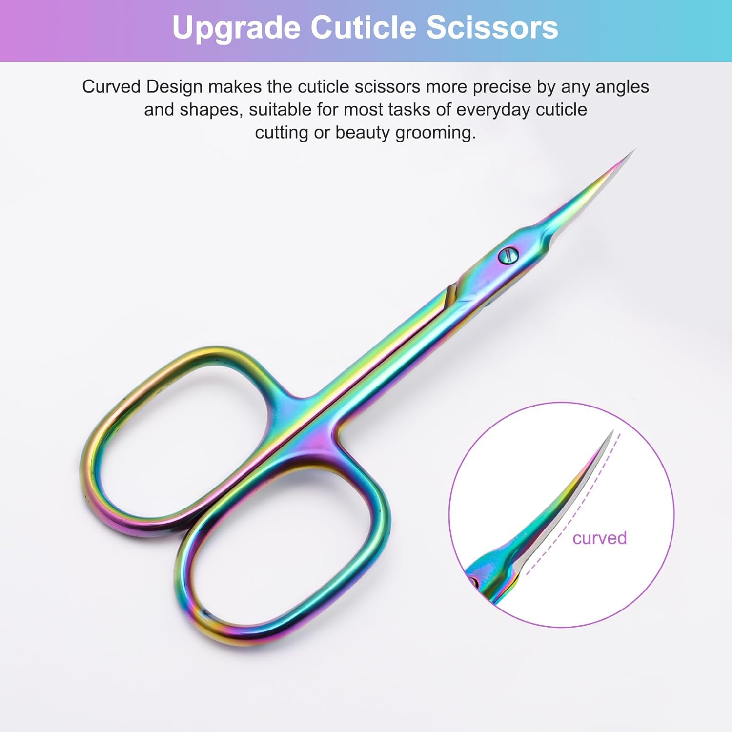 Stainless Steel Cuticle Cutter Scissor Professional Nail Dead Skin Remover Scissor For Safe Manicures & Pedicures at Home.