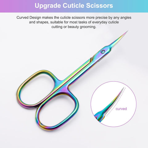 Stainless Steel Cuticle Cutter Scissor Professional Nail Dead Skin Remover Scissor For Safe Manicures & Pedicures at Home.