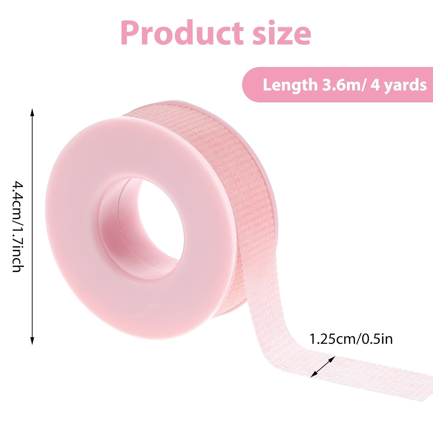 Blink Pink Eyelash Tape,Lash Tape for Eyelash Extensions,Breathable Waterproof Gel Lash Tape,Micropore Eyelash Tape for Lash Extensions