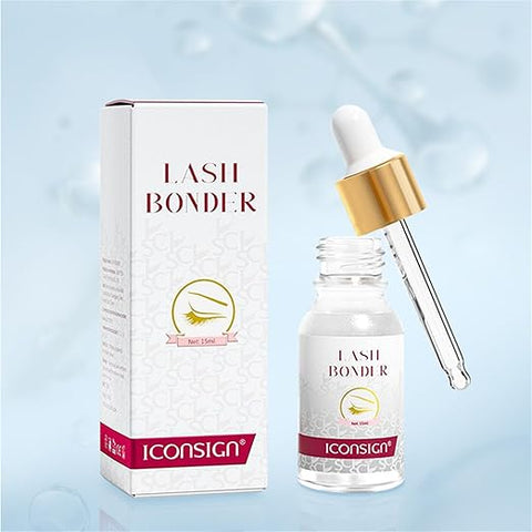 ICONSIGN Professional Lash Bonder Adhesive Eyelash Extension Glue For Strong Eyelash Application.