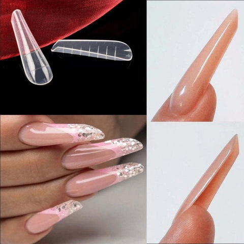 Polygel Nail Extension Kit High Quality Nail Molds Russian Almond Shape For Creating Salon Quality Polygel Nails at Home.