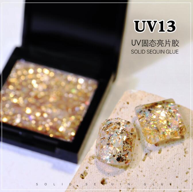 Solid Glitter Sequins Gel Mermaid Gel Nail Polish Soak Off Uv/led Solid Gel Nail Polish Glitter Sequins For Nail art