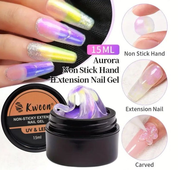 KWEEN Auroral Non Stick 3D Hand Carving Nail Art Gel For Nail carving