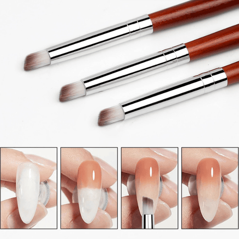 Professional Ombre Brush Pen For Nail Art This Brush Come With Wooden Handle Best Nail Art Brush Drawing Tool.