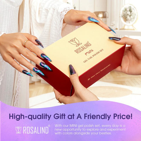 Rosalind 23pcs Professional Gel Nail Polish Set Semi Permanent Soak-off Gel Color Gift Pack For Quality Manicures.