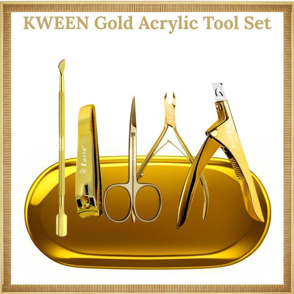 KWEEN 6 Pack Premium Manicure Tool Set Professional Nails Tip Cutters, Cuticle Remover full Set