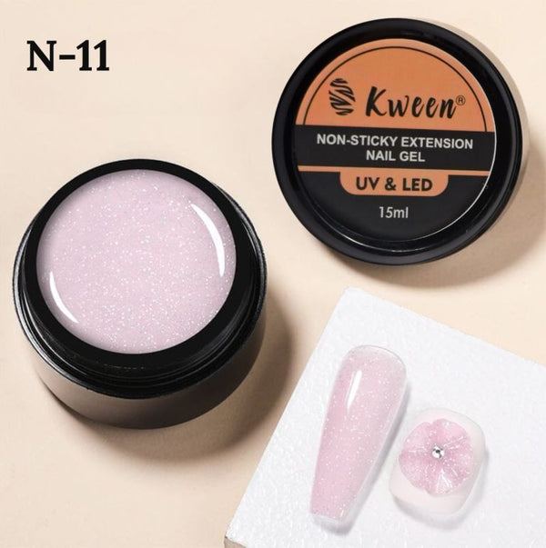 KWEEN Glittery Solid Sculpture Builder Gel - 3D Nail Art Carving Gel