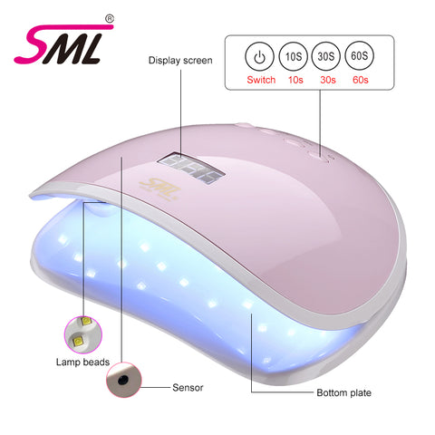 68w UV/LED Lamp Nail Art Led Lamp Fast Curing Gel Polish Dryer For Professional Nail Salons & Home Use.