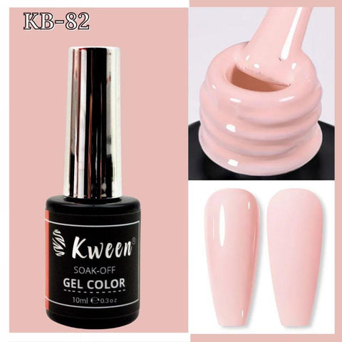 KWEEN Pastel Peach Pink Gel Nail Polish UV/LED Soak off Gel Polish For Manicure