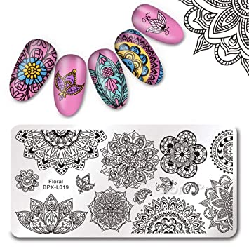 BORN PRETTY Stamping Plates Nail Art Template BPX-L019