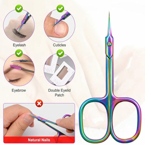 Stainless Steel Cuticle Cutter Scissor Professional Nail Dead Skin Remover Scissor For Safe Manicures & Pedicures at Home.