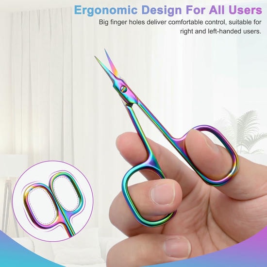 Stainless Steel Cuticle Cutter Scissor Professional Nail Dead Skin Remover Scissor For Safe Manicures & Pedicures at Home.