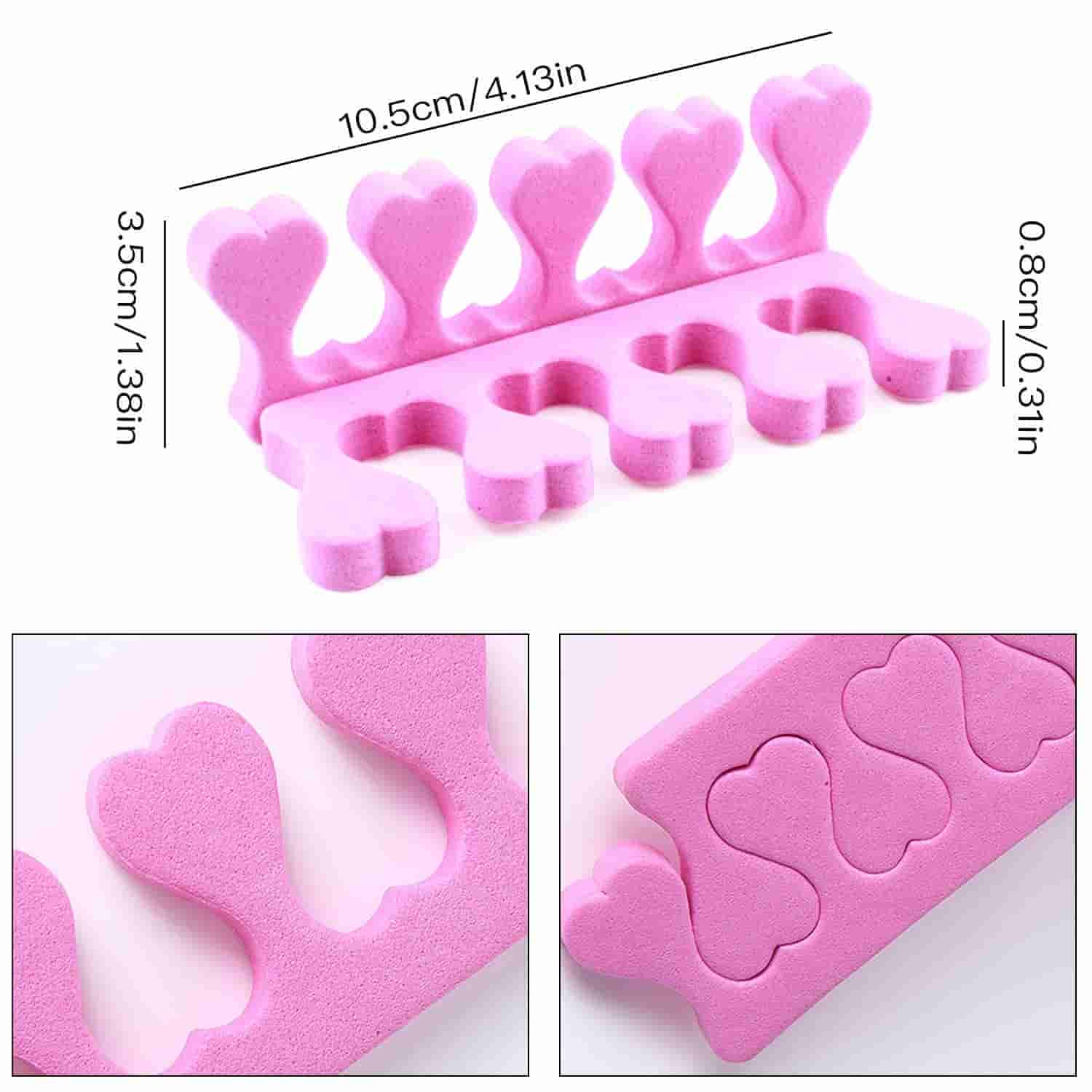 Finger Toe Separator Nail Art Soft and Comfortable Sponge Toe Separators for Perfect Pedicures