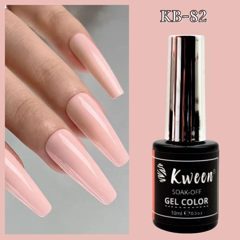 KWEEN Pastel Peach Pink Gel Nail Polish UV/LED Soak off Gel Polish For Manicure