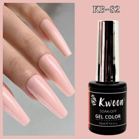 KWEEN Pastel Peach Pink Gel Nail Polish UV/LED Soak off Gel Polish For Manicure