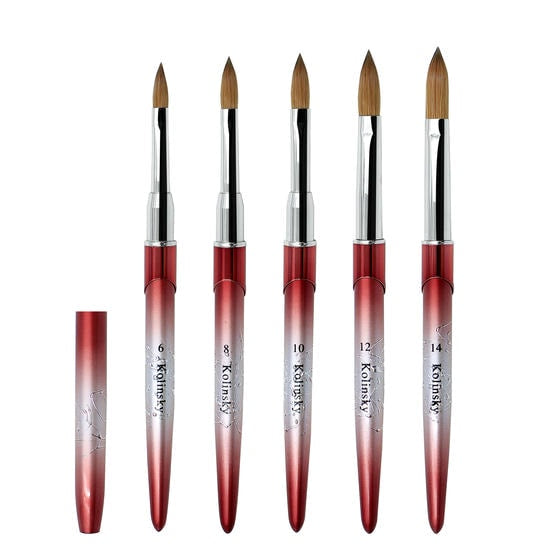 Acrylic Nail Art Brush 50% Pure Kolinsky Hair Professional Nail Art Tool