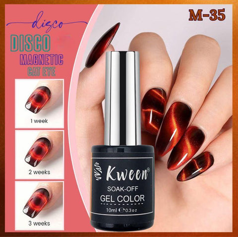 KWEEN Laser Magnetic Cat Eye Gel Nail Polish For Nail Art