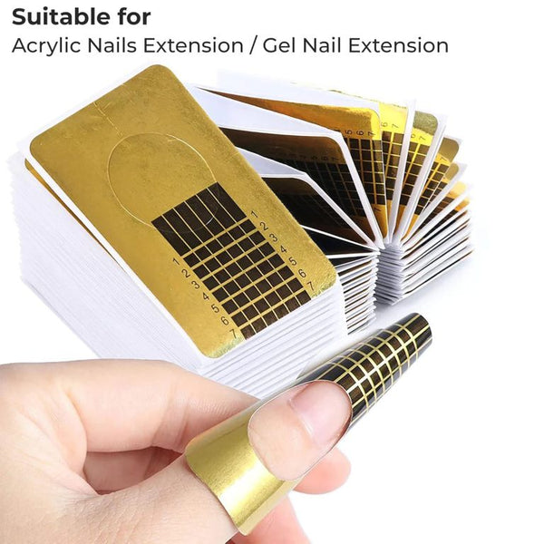 Professional Thick Paper Forms for Acrylic Nails Art, Extension Guide Stickers, For Gel Nail Art Accessories