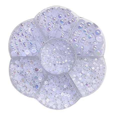 Nail Art Rhinestones DIY Pearls Nail Decoration Wheel For Manicure