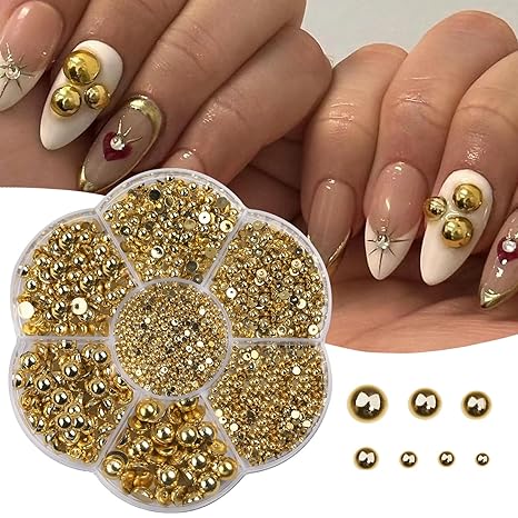 Nail Art Rhinestones DIY Pearls Nail Decoration Wheel For Manicure