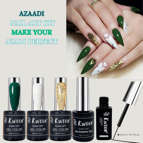 KWEEN Azaadi deals nail art kits for 14 august nail art and manicure
