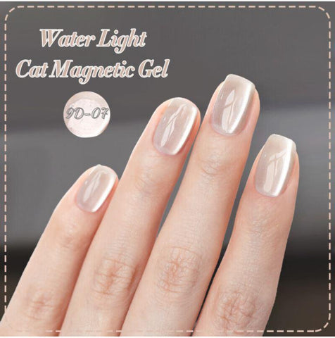 KWEEN Magnetic Gel Nail Polish Moonlight Cat Magnetic Eye Gel Nail Polish White Auroras Cat Magnetic Eye Gel Polish Nail Art For Manicure