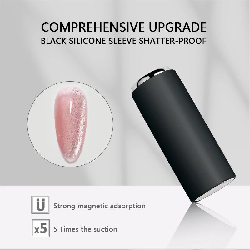 Round Nail Art Cat Eye Gel Magnetic Tool with sleeve Strong Cylinderical Magnet