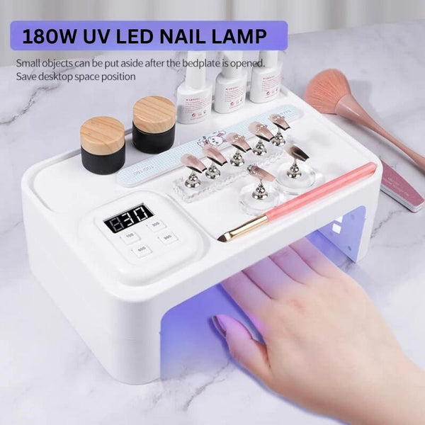 Blueque 180W Professional UV LED Nail Lamp – 66 LEDs Fast Gel Dryer