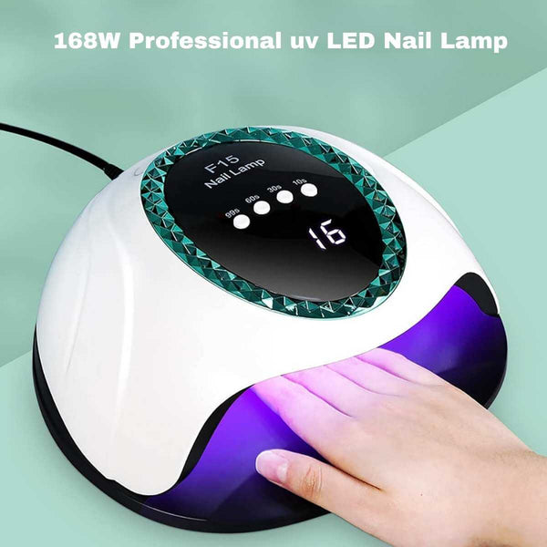 Fast Curing 168W F15 Professional UV/LED Nail Lamp with 60 LED Beads