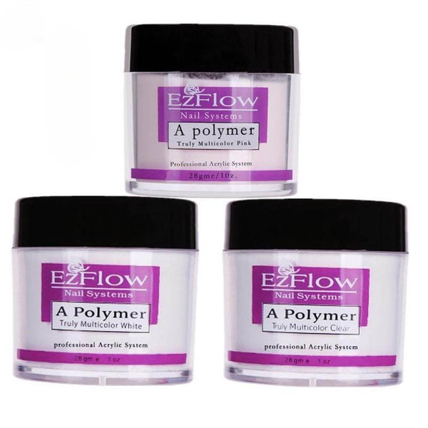 Professional EZFlow Acrylic Powder 28g - White