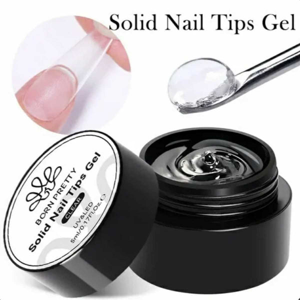 Born Pretty Solid Nail Tips Gel 5g Transparent UV LED Function Gel UV Lamp Nail Extension Absorb the Nail Art Gel Varnish