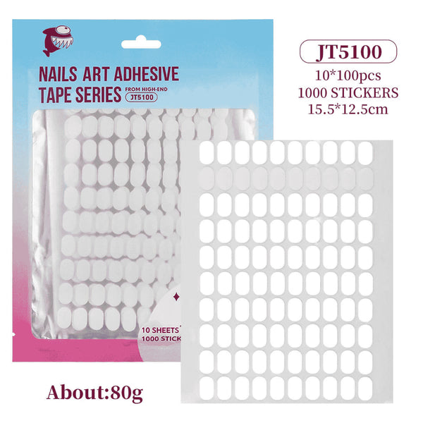 Clear Double Sided Adhesive Tabs for Press On Nails Strong Hold Tape