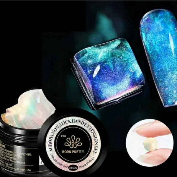 Born Pretty Aurora Extension Nail Gel Non Stick Hand Carving Self Adhesive Acrylic Nail Art Gel  Manicure