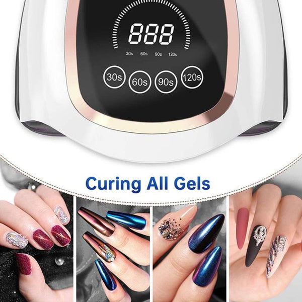 BLUEQUE V3 Quick Dry Nail Lamp Touch Button 168W 42LED UV Lamp Powerful Large Space Nail Dryer